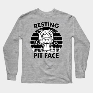 Resting Pit Face Long Sleeve T-Shirt